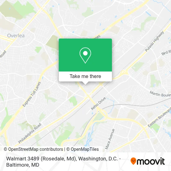 Walmart 3489 (Rosedale, Md) map