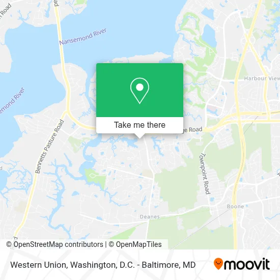 Western Union map