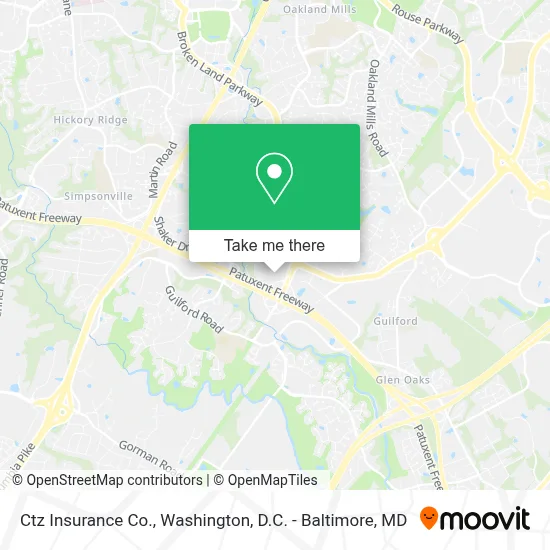 Ctz Insurance Co. map