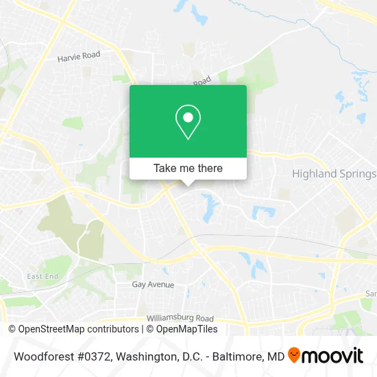 Woodforest #0372 map