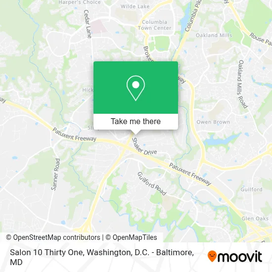 Salon 10 Thirty One map