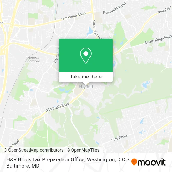 H&R Block Tax Preparation Office map