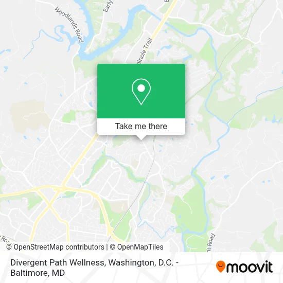 Divergent Path Wellness map