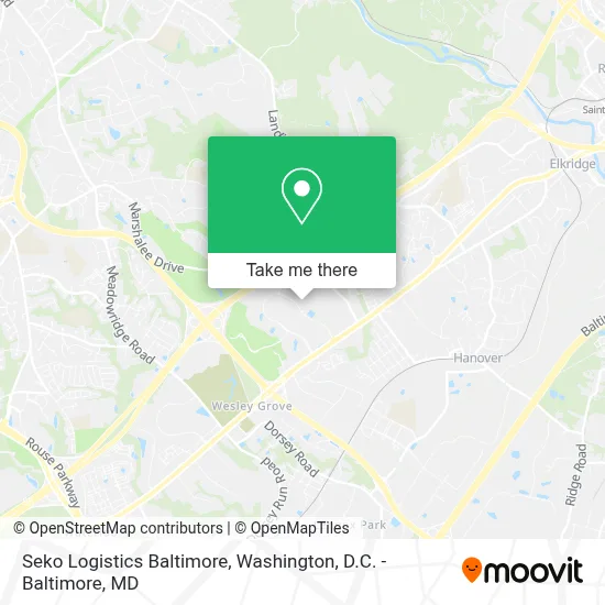 Seko Logistics Baltimore map
