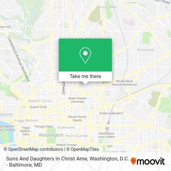 Sons And Daughters In Christ Ame map
