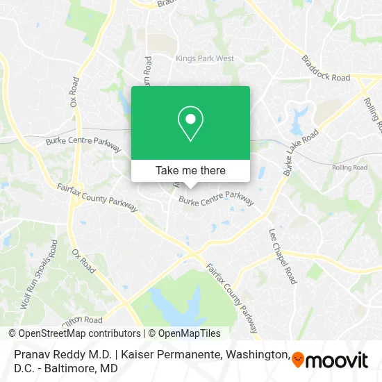 Pranav Reddy M.D. | Kaiser Permanente map