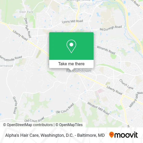 Alpha's Hair Care map