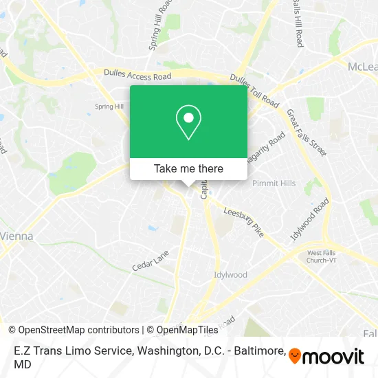 E.Z Trans Limo Service map