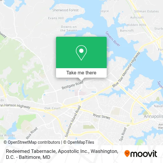 Redeemed Tabernacle, Apostolic Inc. map