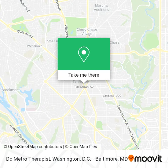 Dc Metro Therapist map