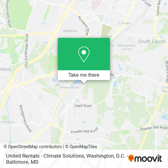 United Rentals - Climate Solutions map