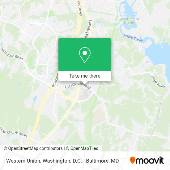 Western Union map