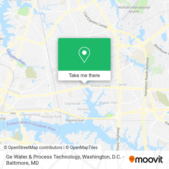 Ge Water & Process Technology map