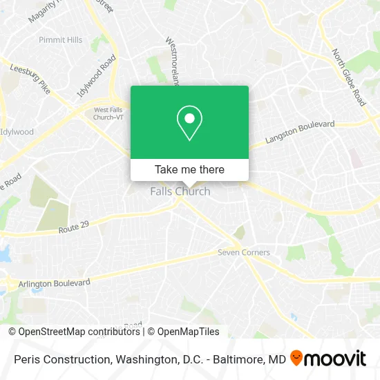 Peris Construction map