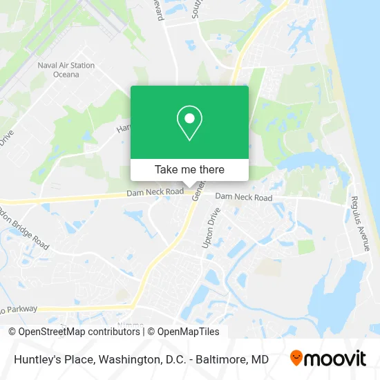 Huntley's Place map