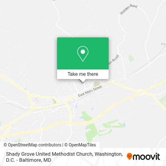 Shady Grove United Methodist Church map