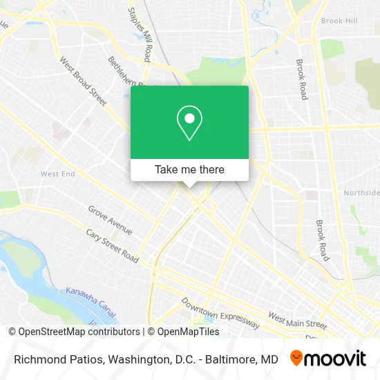 Richmond Patios map