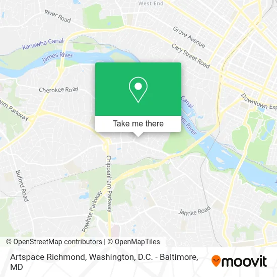 Artspace Richmond map