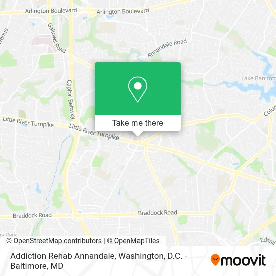 Addiction Rehab Annandale map