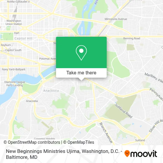 New Beginnings Ministries Ujima map
