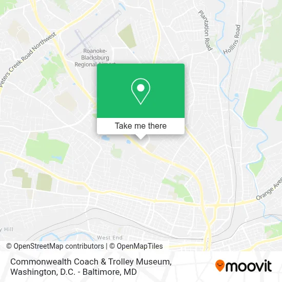 Commonwealth Coach & Trolley Museum map