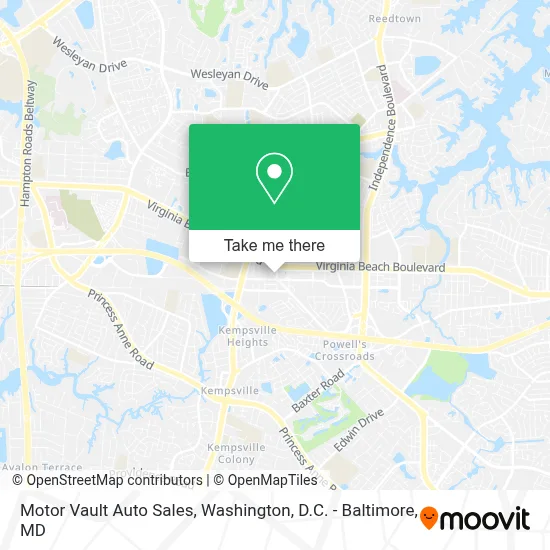 Motor Vault Auto Sales map