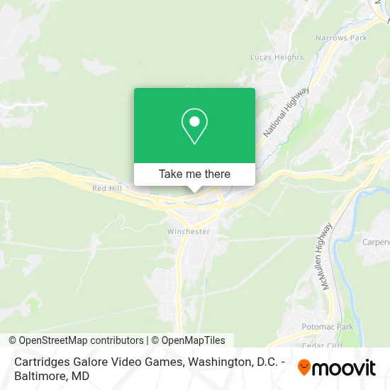 Cartridges Galore Video Games map