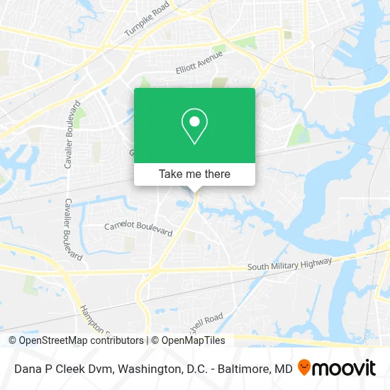 Dana P Cleek Dvm map