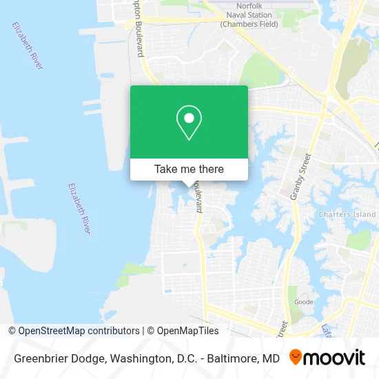 Greenbrier Dodge map