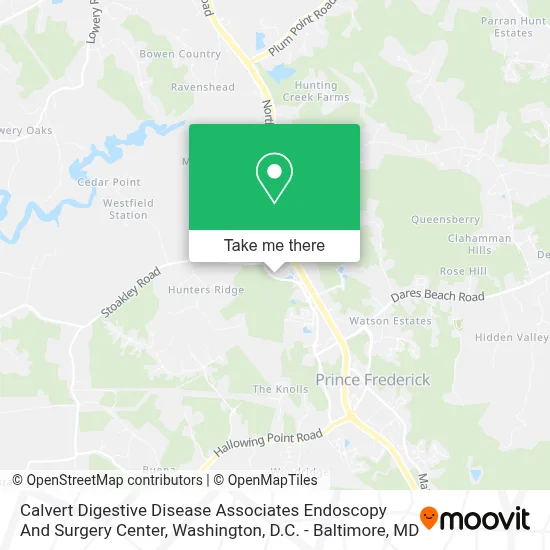 Calvert Digestive Disease Associates Endoscopy And Surgery Center map