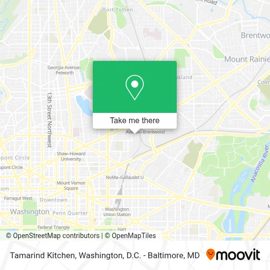 Tamarind Kitchen map