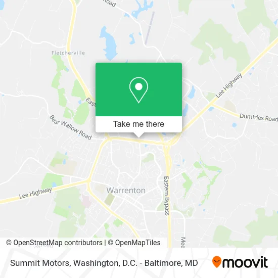 Summit Motors map