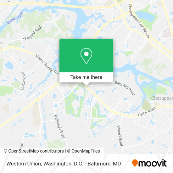 Western Union map