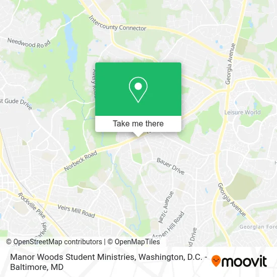 Manor Woods Student Ministries map