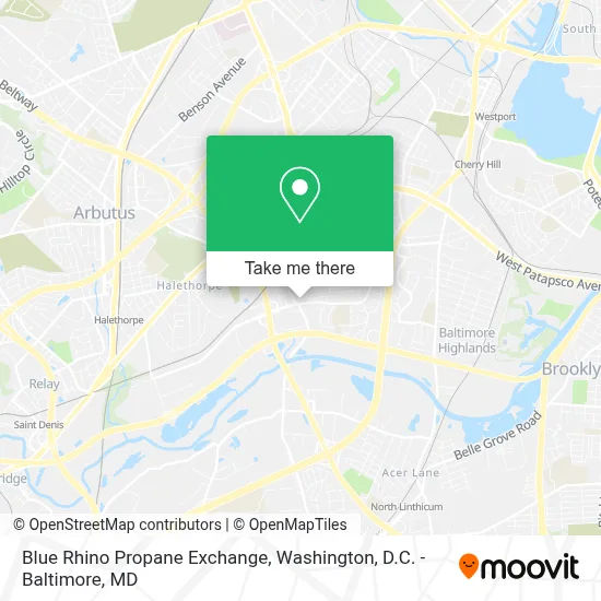 Blue Rhino Propane Exchange map