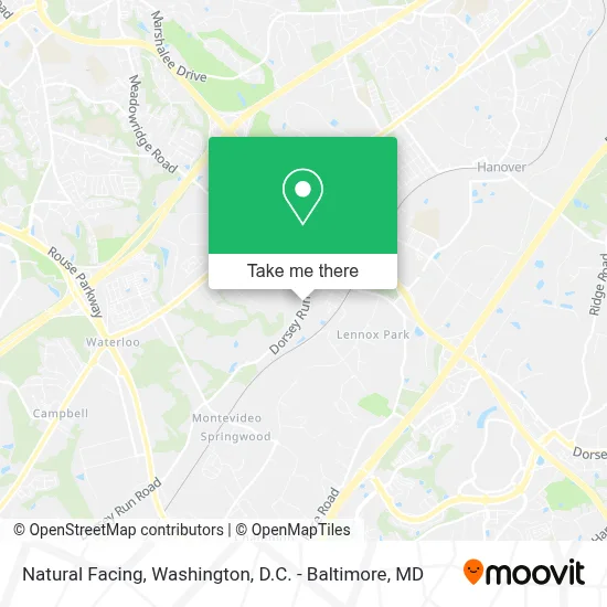Natural Facing map