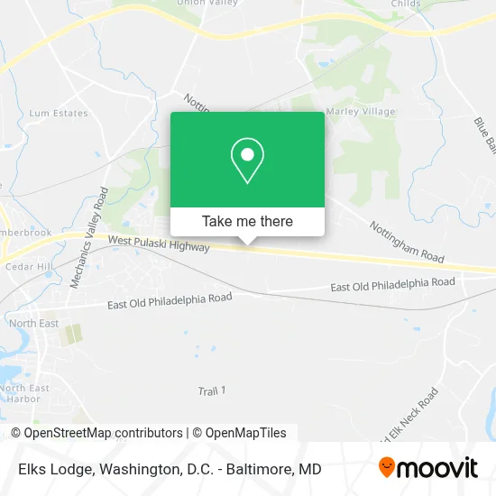 Elks Lodge map