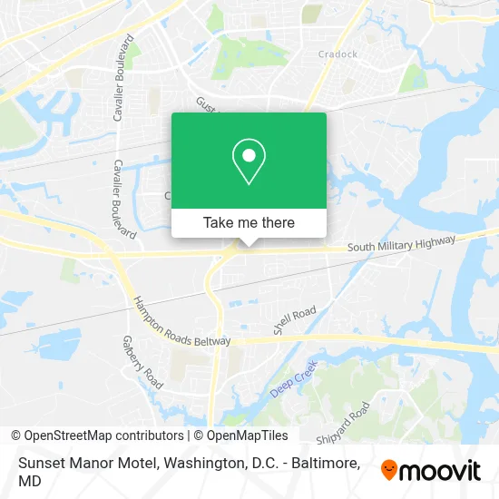 Sunset Manor Motel map