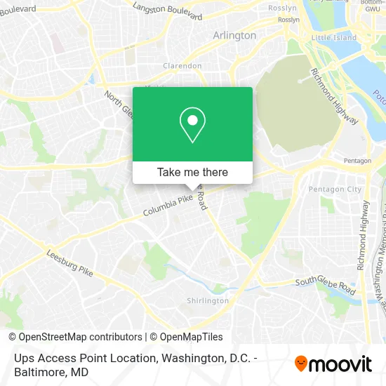 Ups Access Point Location map