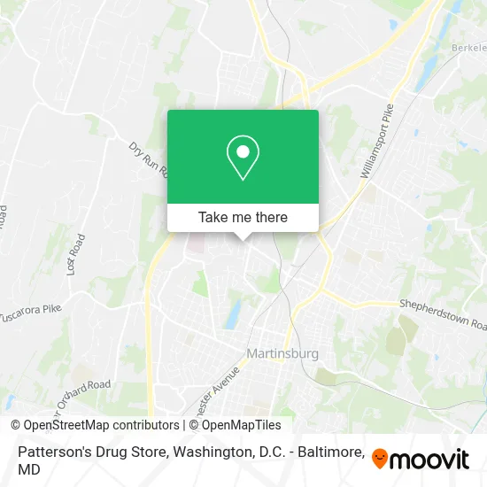 Patterson's Drug Store map