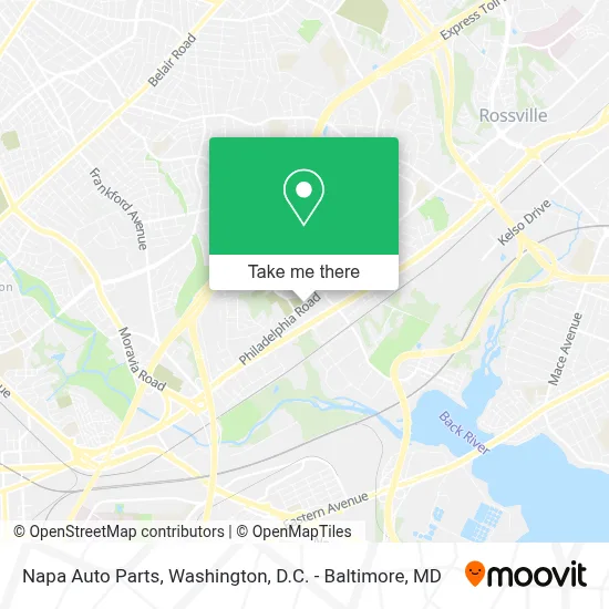 Napa Auto Parts map