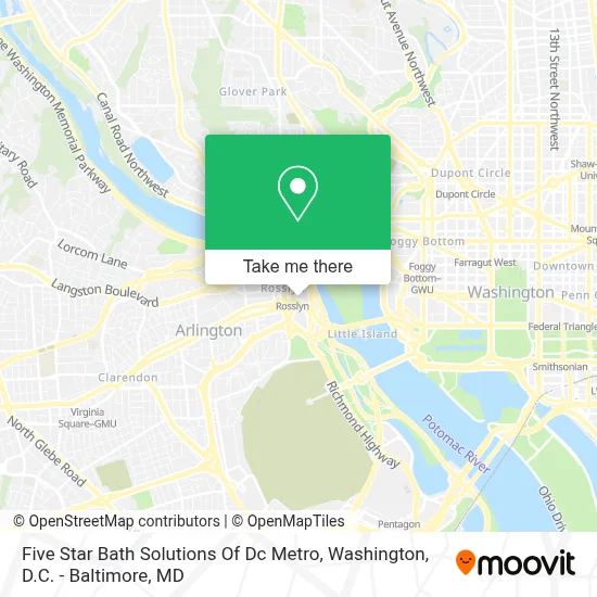 Five Star Bath Solutions Of Dc Metro map