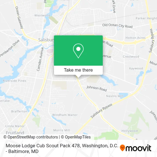 Moose Lodge Cub Scout Pack 478 map