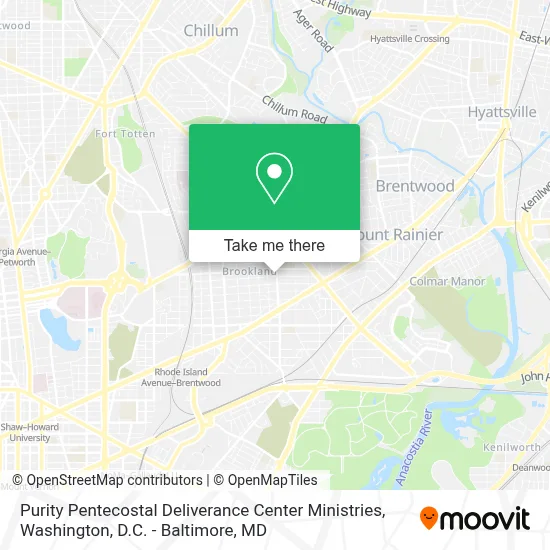 Purity Pentecostal Deliverance Center Ministries map