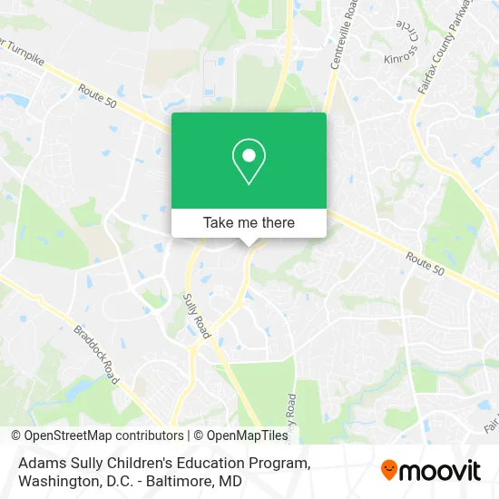 Adams Sully Children's Education Program map