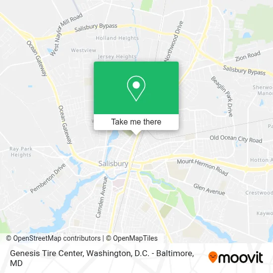 Genesis Tire Center map