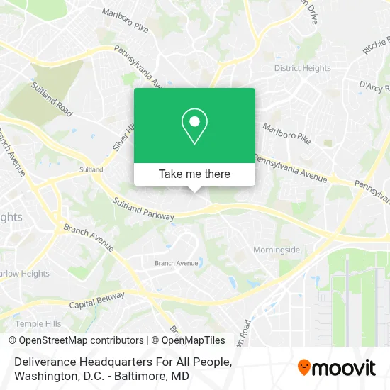 Deliverance Headquarters For All People map
