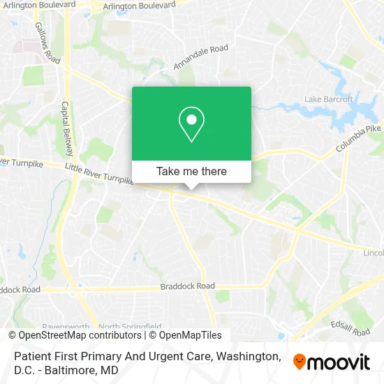 Patient First Primary And Urgent Care map