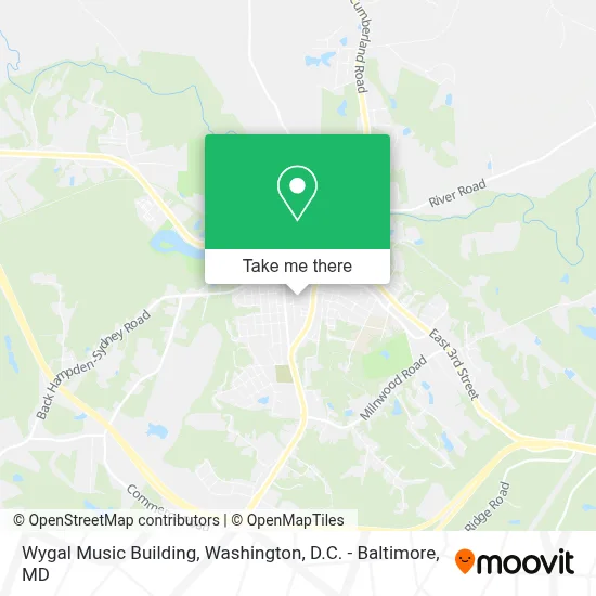 Wygal Music Building map