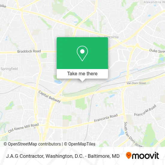 J.A.G Contractor map